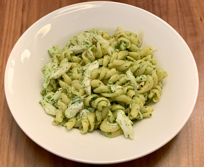 Spicy Crab Pesto Fusilli