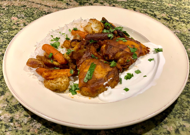 Sheet Pan Chicken Tikka with Roasted Vegetables