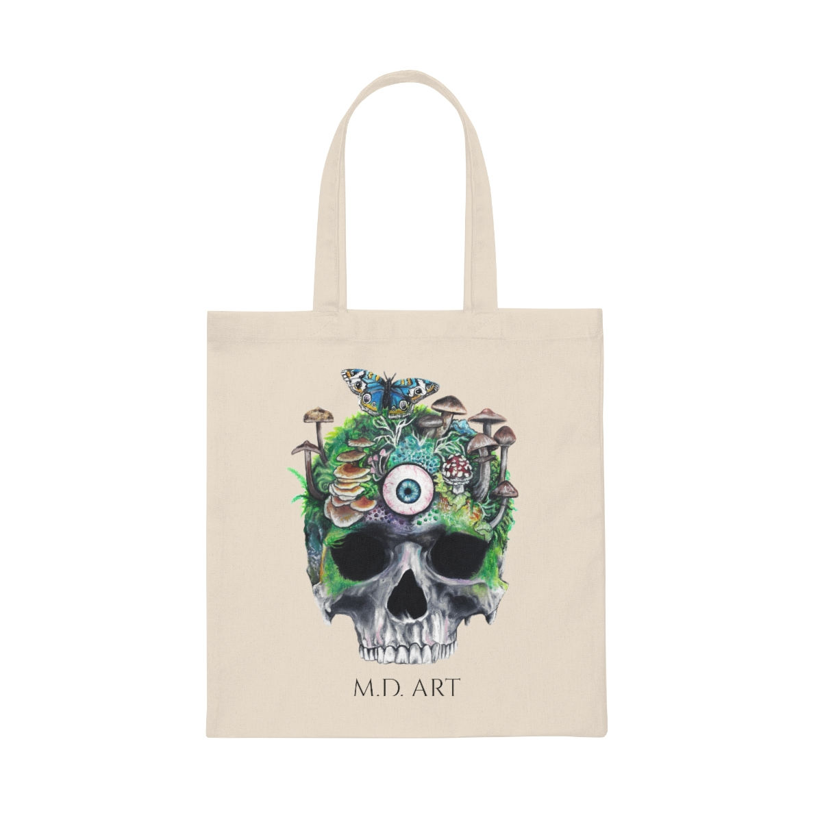 "3rd Eye Skull" Canvas Tote Bag