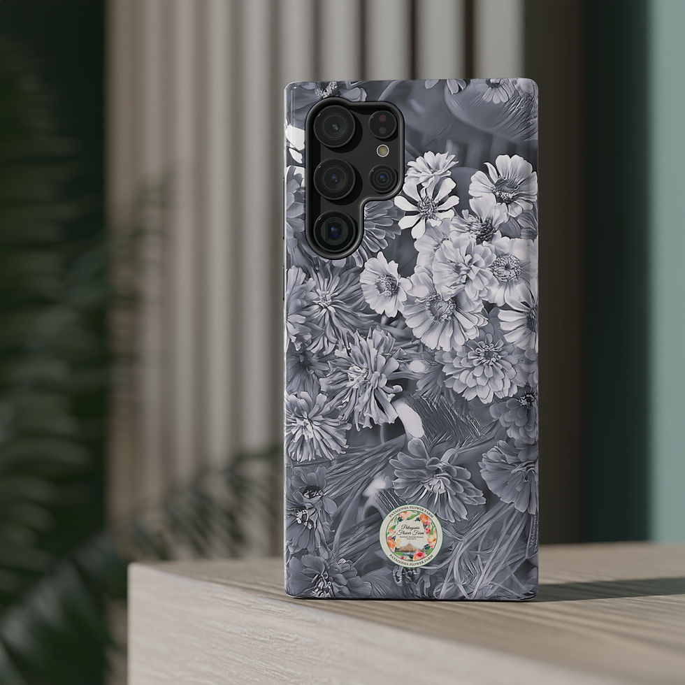 Thumbnail: Pewter Zinnia Garden Samsung Galaxy Impact Resistant Case