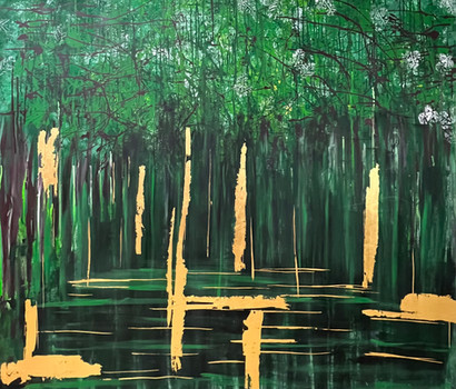 Imagem de uma arte abstrata