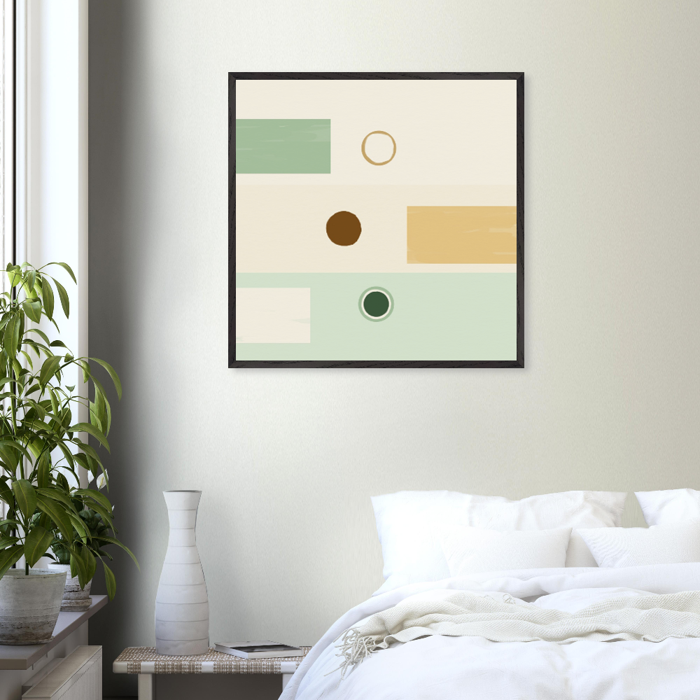 Quiet Joy limited edition framed minimalist abstract wall art for modern interiors