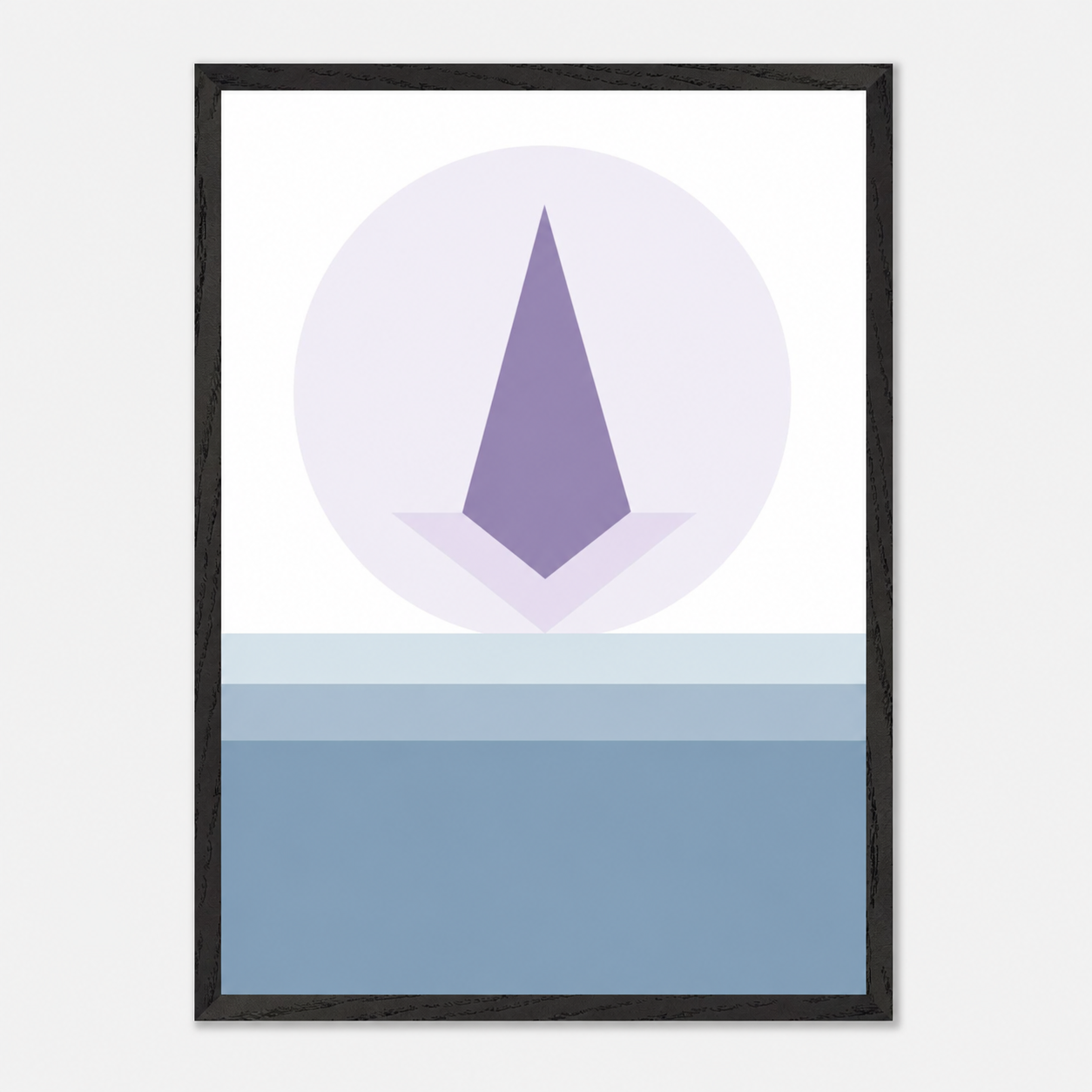 The Upward Shift — limited edition framed inspirational abstract art, upward directional forms, Pencil Spark 2026