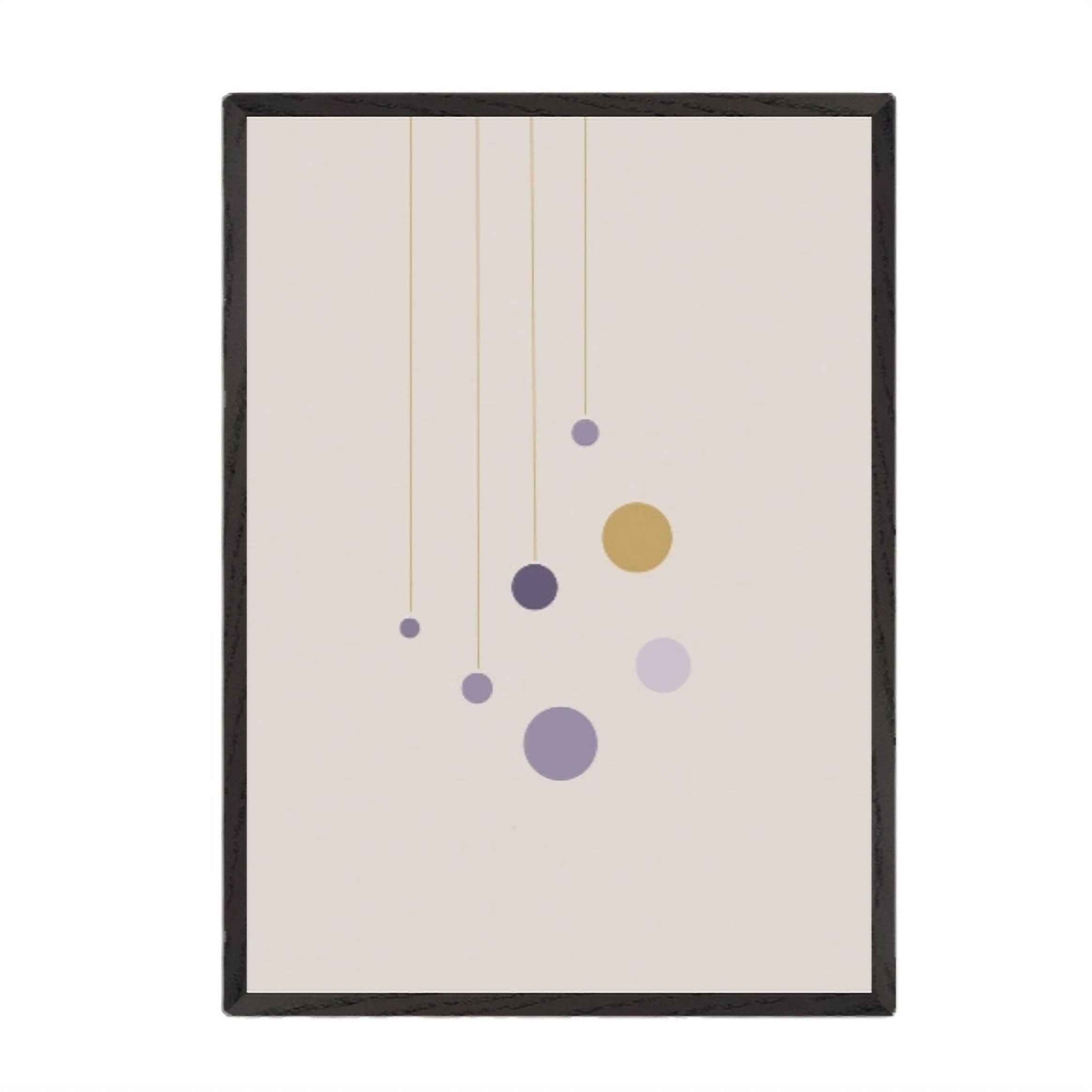 Returning — framed minimalist healing wall art, soft gathering forms, neutral palette, Pencil Spark 2026