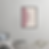 Letting Go — framed abstract art, outward-dispersing geometric forms, rose tones, Pencil Spark 2026