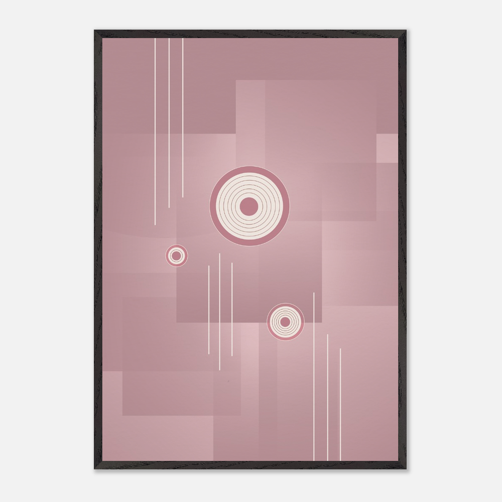 Becoming Whole — limited edition framed abstract art, unified integrated geometric composition, Pencil Spark 2026