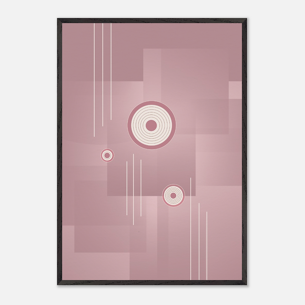 Becoming Whole — limited edition framed abstract art, unified integrated geometric composition, Pencil Spark 2026