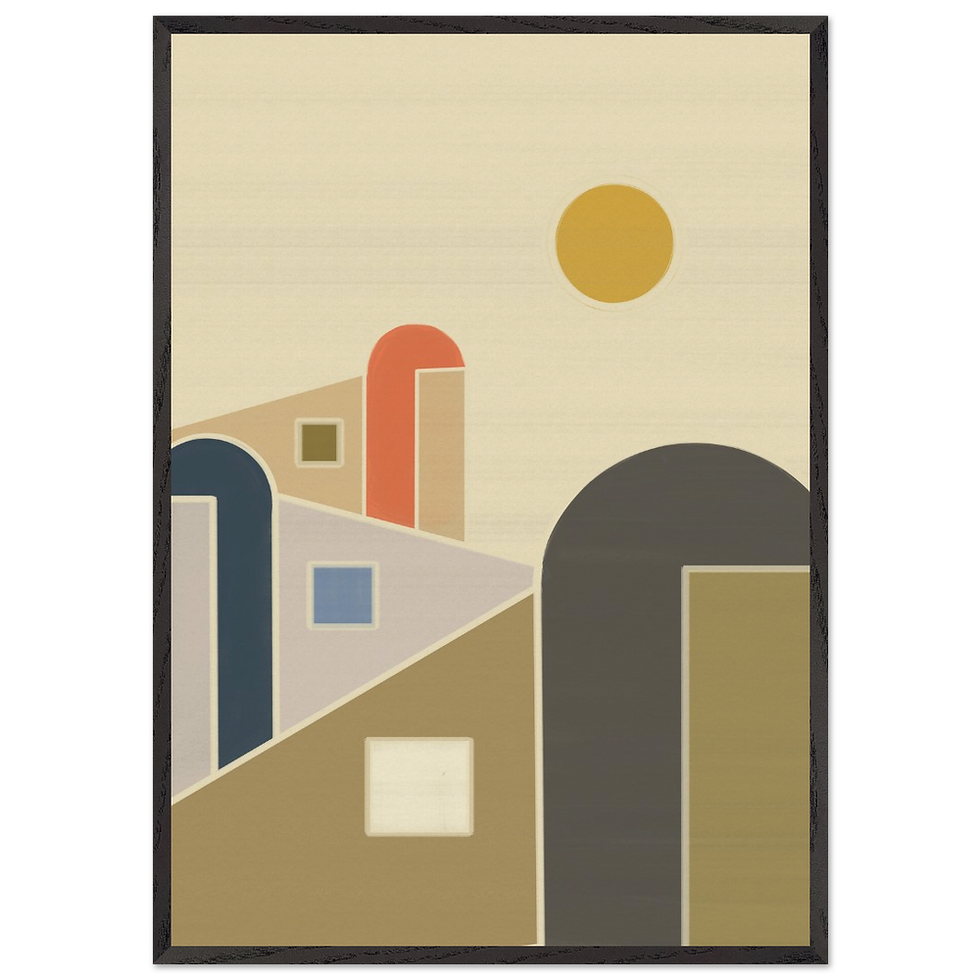 Afternoon Hush abstract architectural wall art