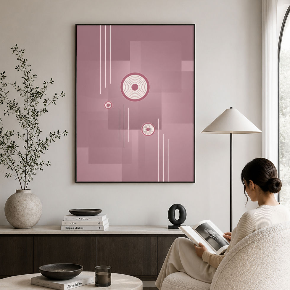 Becoming Whole — limited edition framed abstract art, unified integrated geometric composition, Pencil Spark 2026