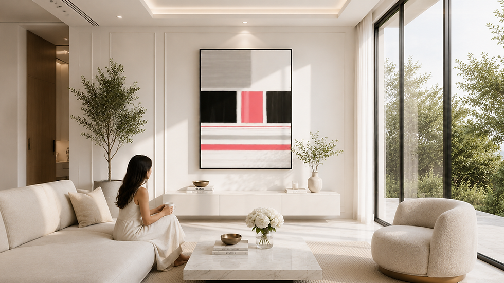 Perception limited edition abstract art print featuring minimalist geometric forms that explore observation, interpretation, and contemporary artistic vision.