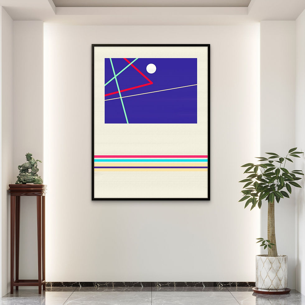 Thumbnail: Pulse abstract geometric wall art – The Luminous Void Series