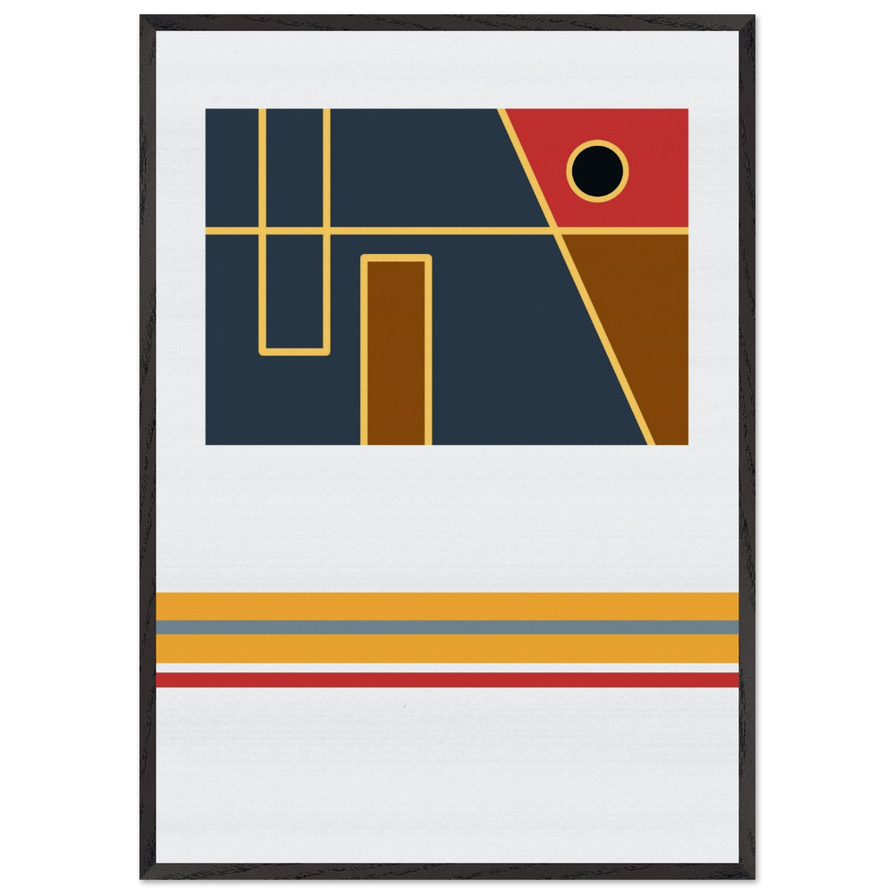 Laminar Field Modularism abstract geometric fine art print.