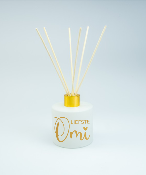 Mat roze maxi geurstokjes 'Liefste omi' 200ml | Geurstokjes | Creatria