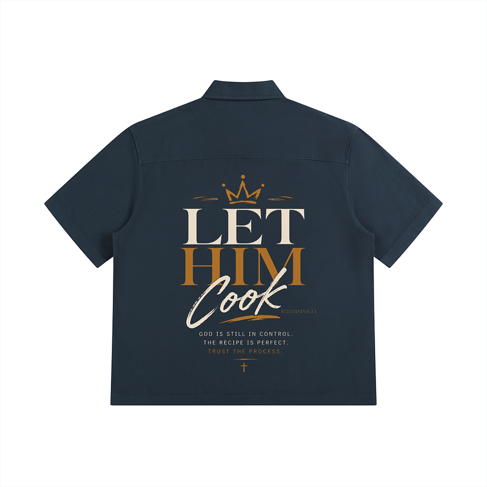 Thumbnail: Let Him Cook - Unisex Boxy Patch Pocket Short Sleeve Shirt