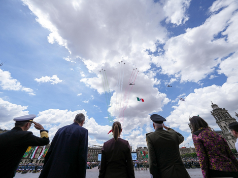 La presidenta Claudia Sheinbaum dio inicio al Desfile Cívico Militar por el 215 Aniversario de la Independencia; negó exista injerencia extranjera