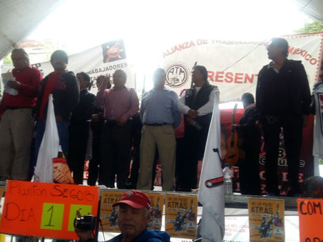 SME no retirará plantón hasta que el Gobierno Federal cumpla