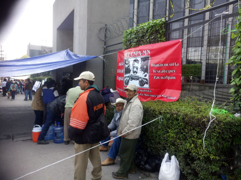 Campesinos llegan a Hacienda FONHAPO y SEDESOL para exigir entrega de apoyos al campo adeudados por