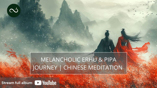 Album cover of youtube video: Luo, chinese melancholic erhu and pipa instruments.