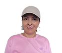 photo of a woman with pink shirt and a cap