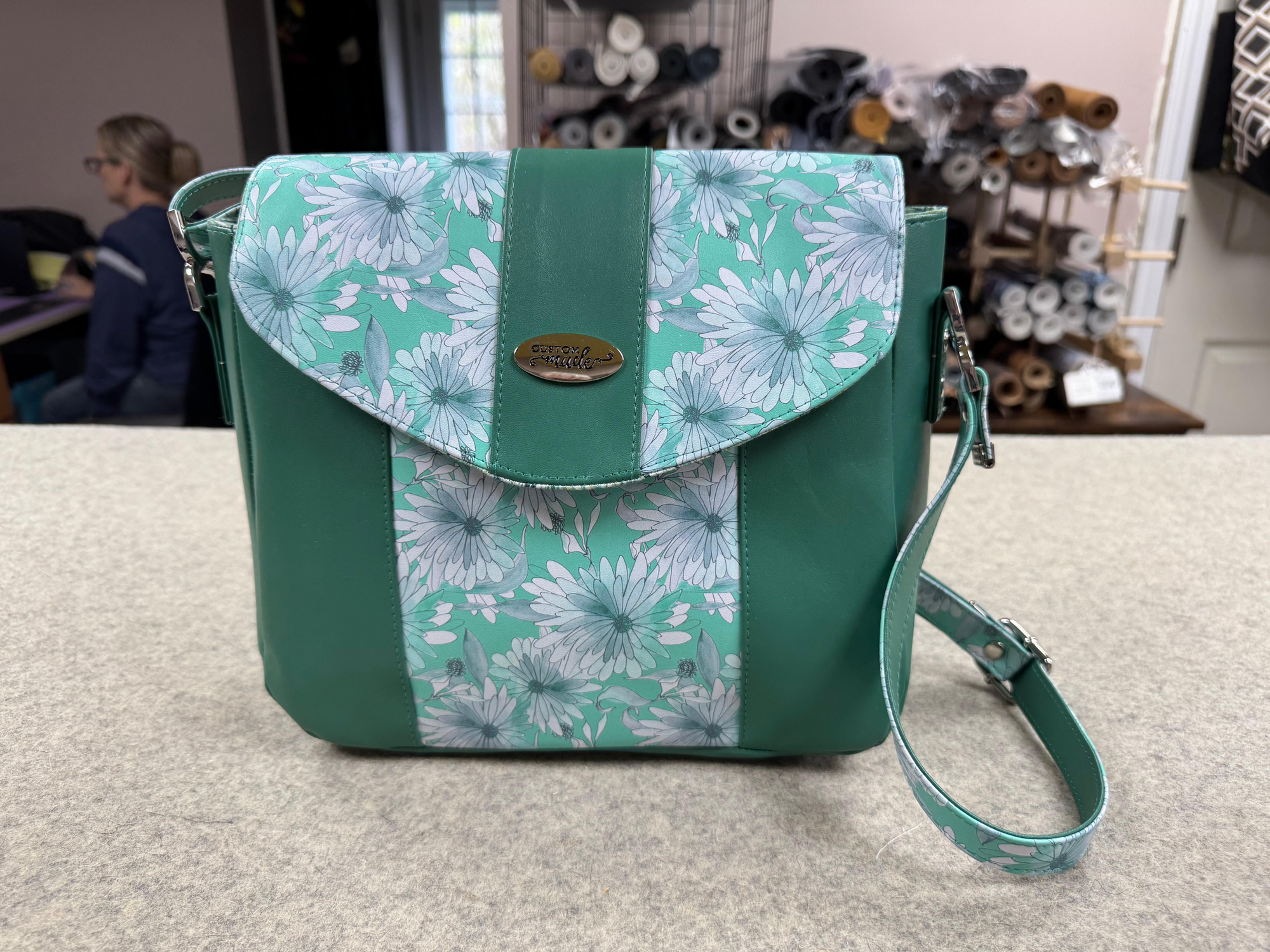 Esme Crossbody - Green Floral
