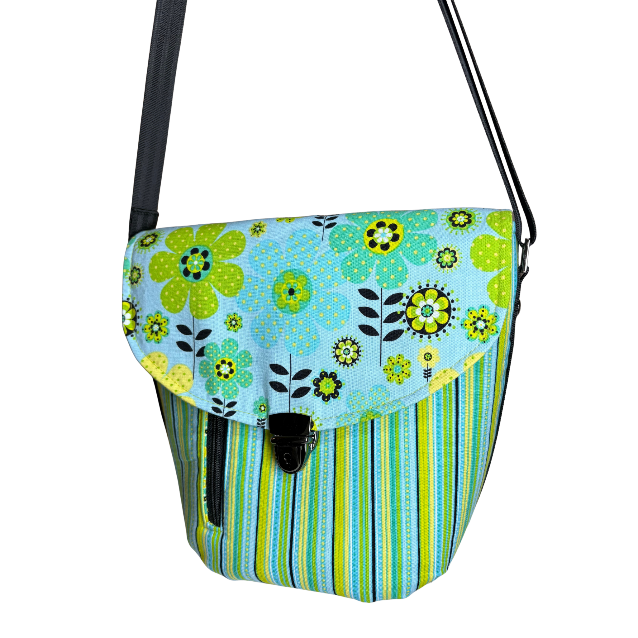 Wanderflap Crossbody - Minty Meadow
