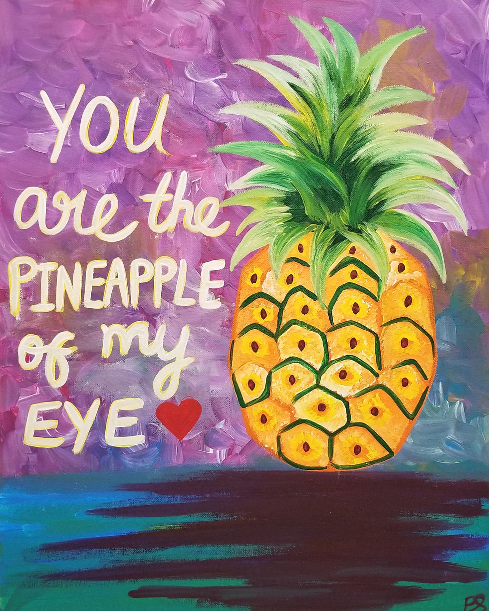 Pineapple of my Eye Virtual Paint Class