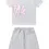Thumbnail: Graffiti syna Short Set Pink Grey