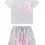 Thumbnail: Graffiti syna Short Set Pink Grey