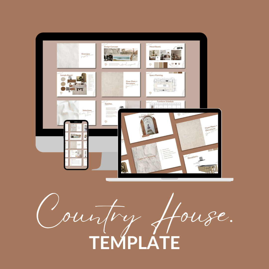 Country House. - Interior Design Presentation Template