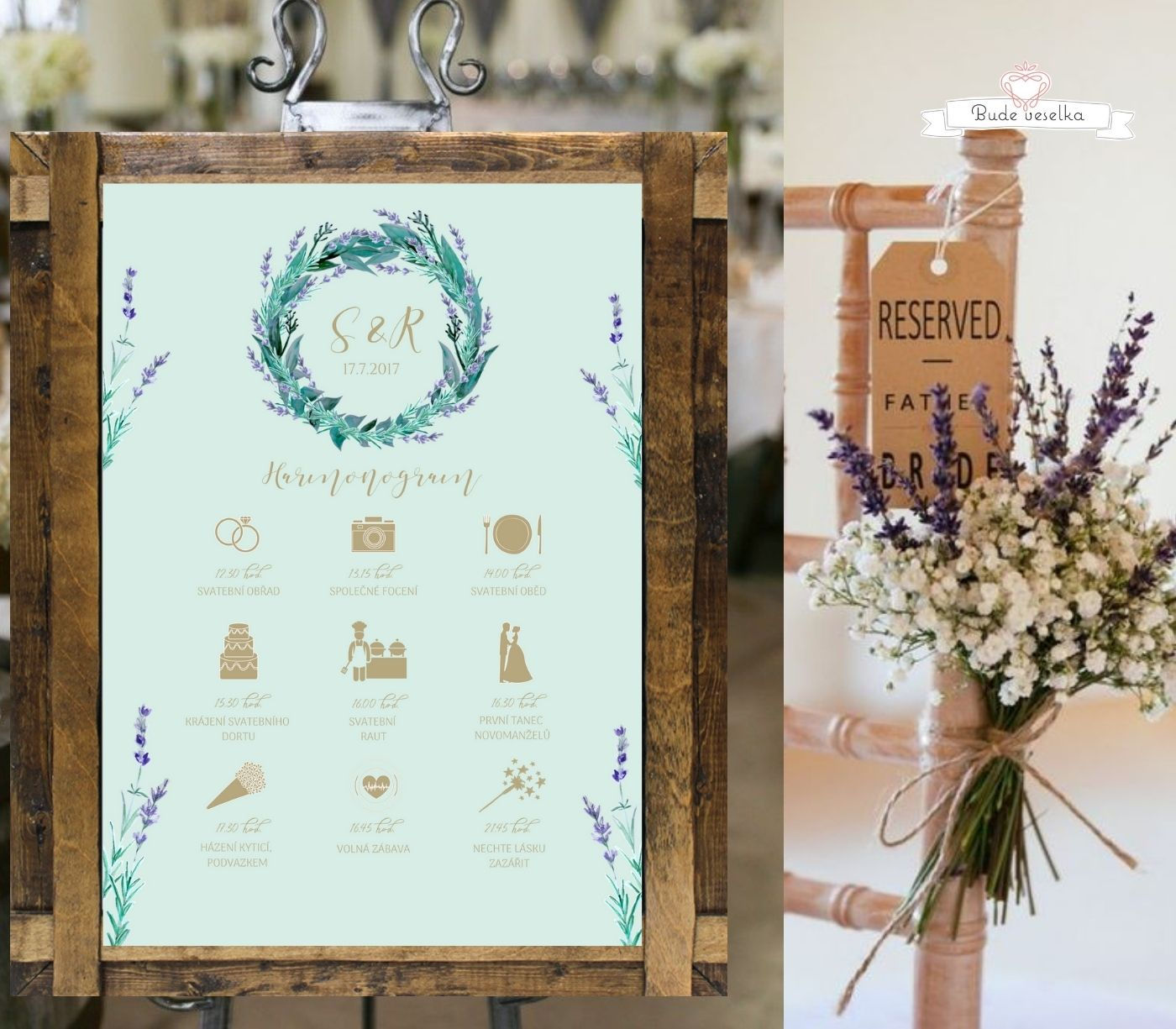 Harmonogram Levandule a něha, A3, mint