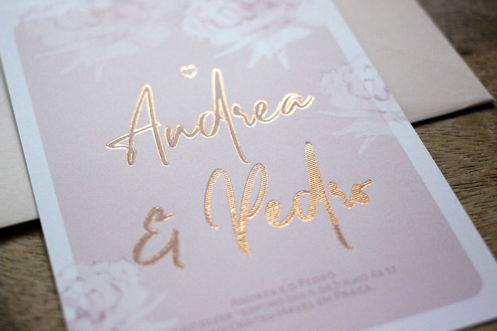 Miniatura: Pivoňky ve zlaté kaligrafii, v gold rose - vzorek