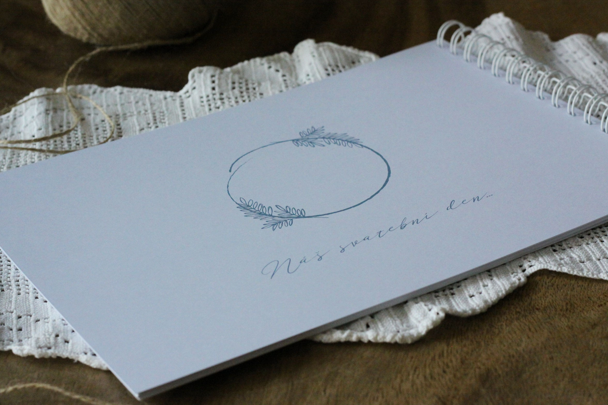 Kniha přání / Album Empírová, french blue 297x210, tištěná