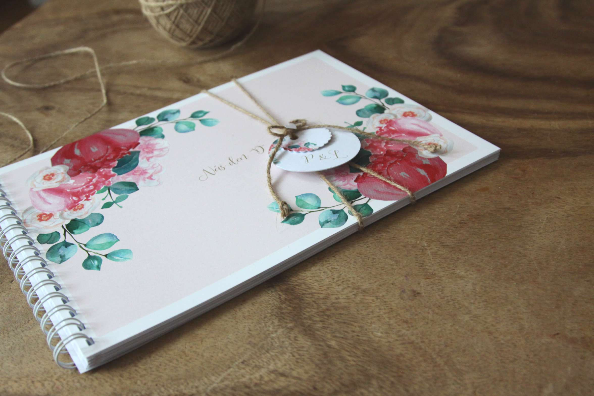 Kniha přání hostů Alenčina zahrada, pudrová 297x210, tištěná