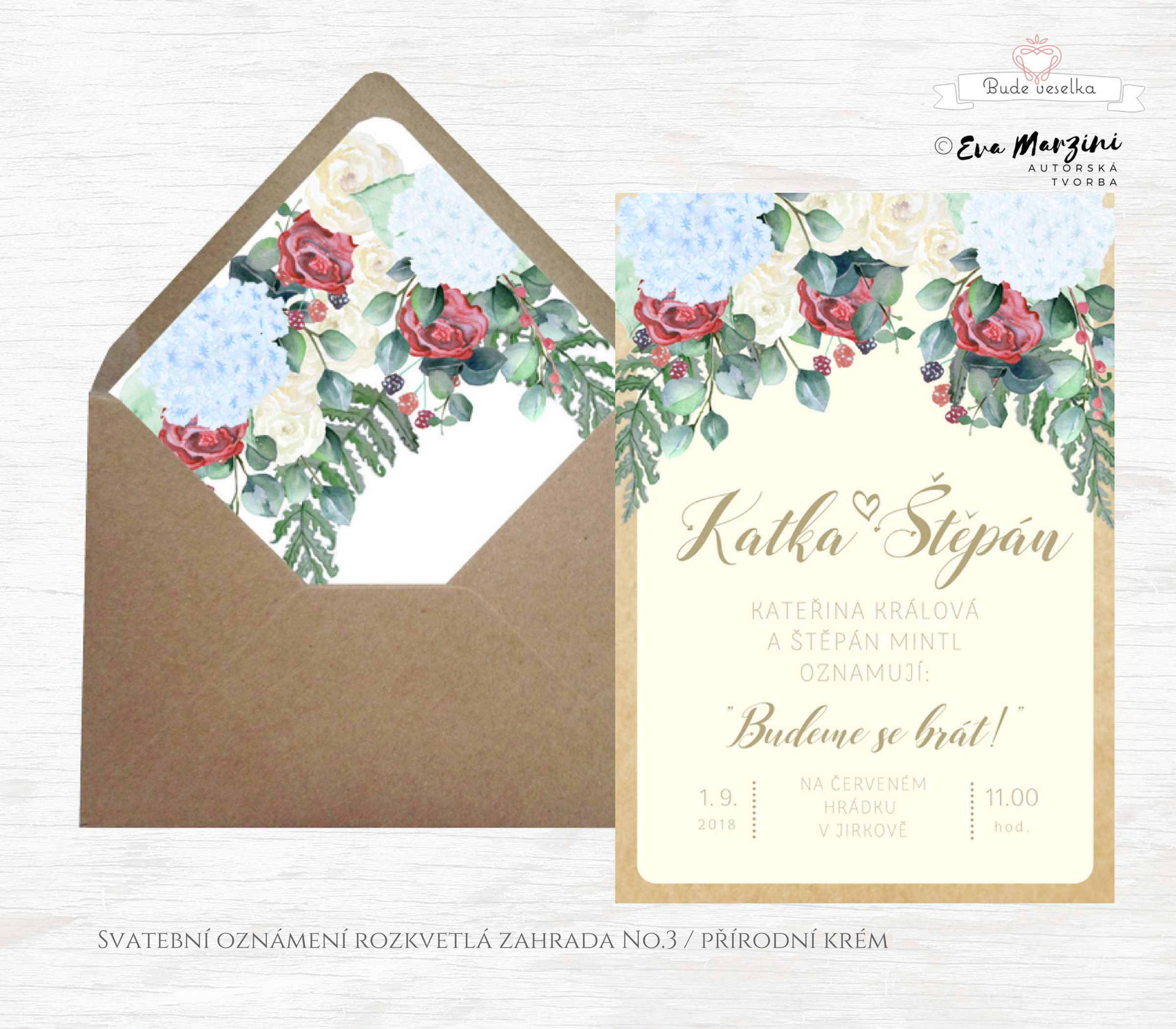 Rozkvetlá zahrada, No.3 - vzorek