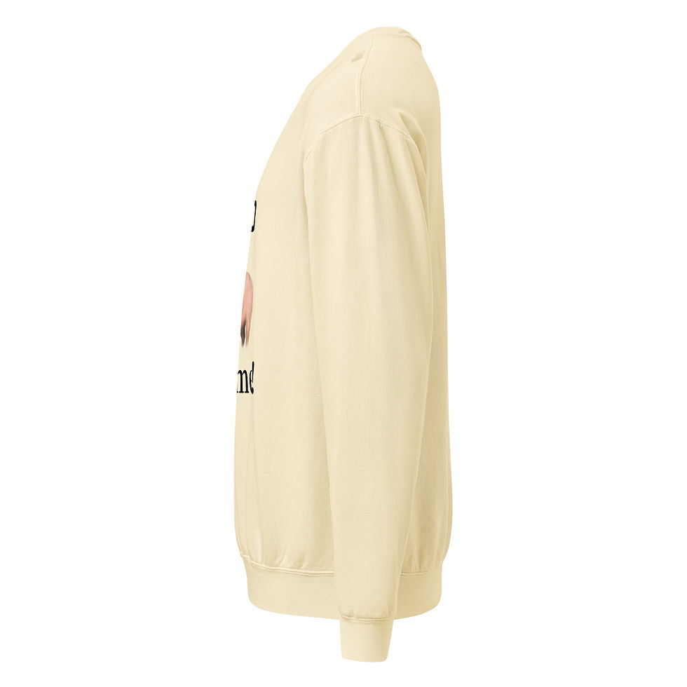 Thumbnail: Unisex garment-dyed fleece crewneck sweatshirt