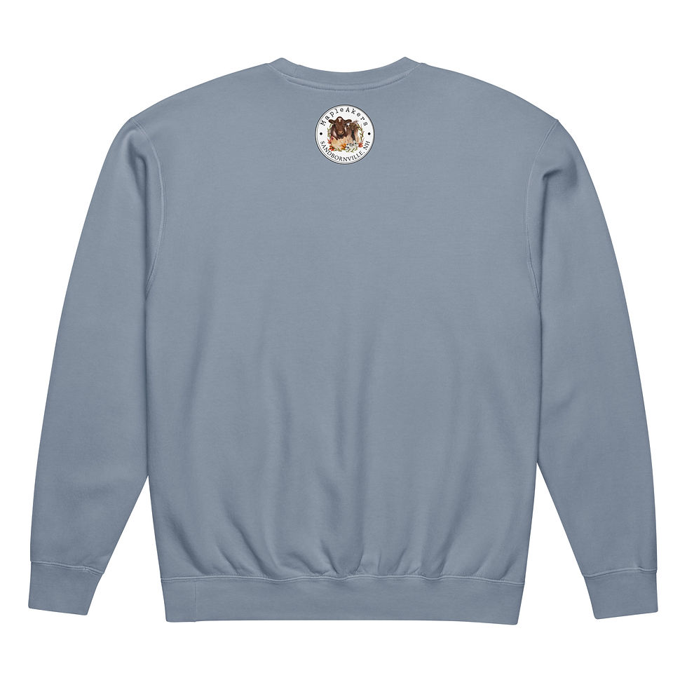 Thumbnail: Unisex garment-dyed fleece crewneck sweatshirt