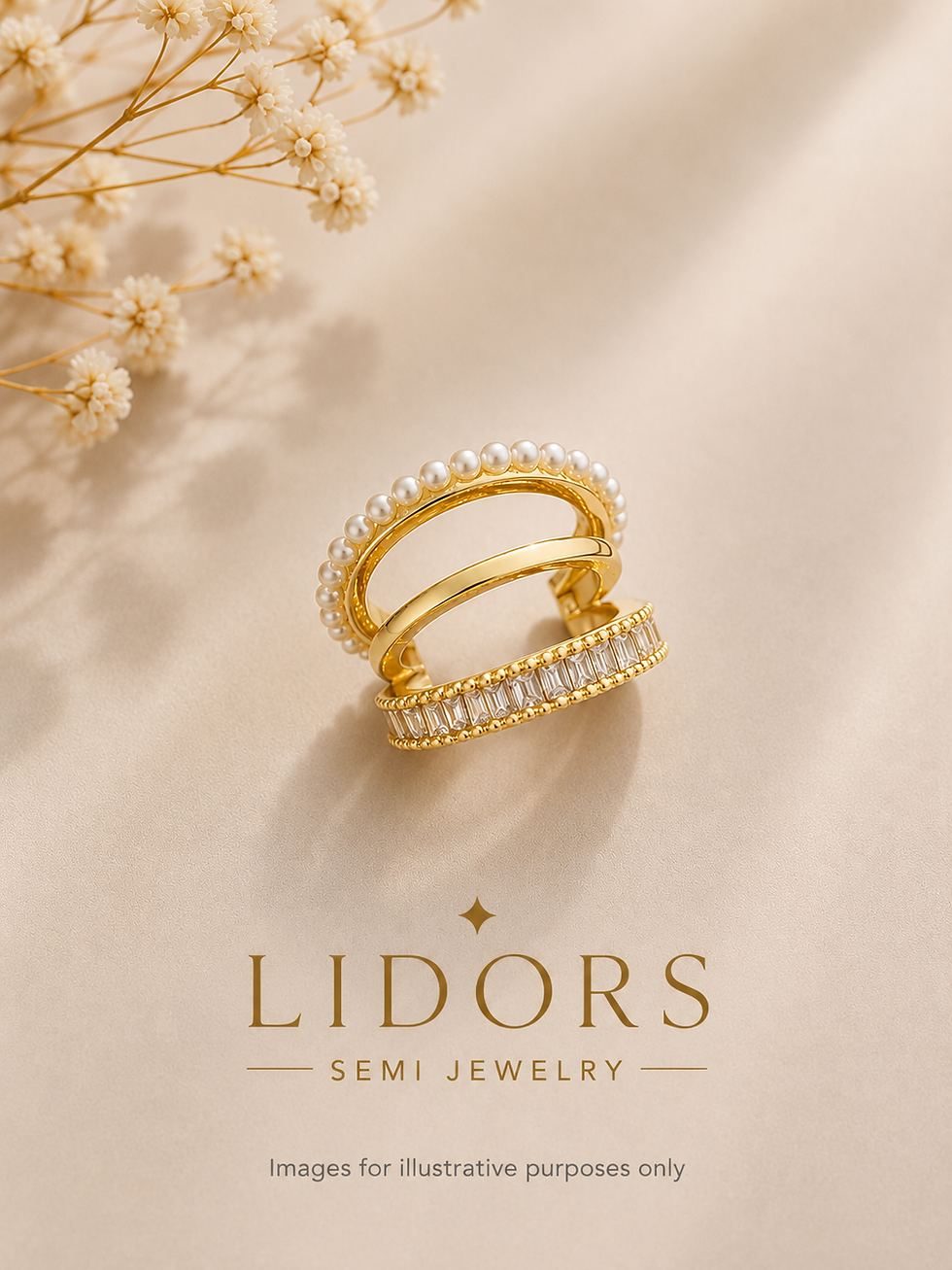 Thumbnail: LIDORS Trinity Luxe Earrings