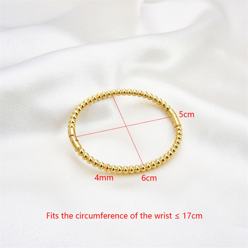 Thumbnail: Zalman New Stainless Steel Bangle Trendy Chic Zircon Bracelets for Women Charm T
