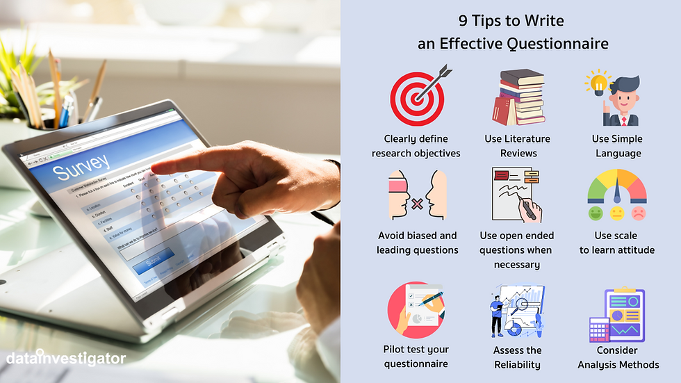 9 Tips to Write an Effective Questionnaire