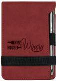 Thumbnail: Leatherette Mini Notepad w/Pen