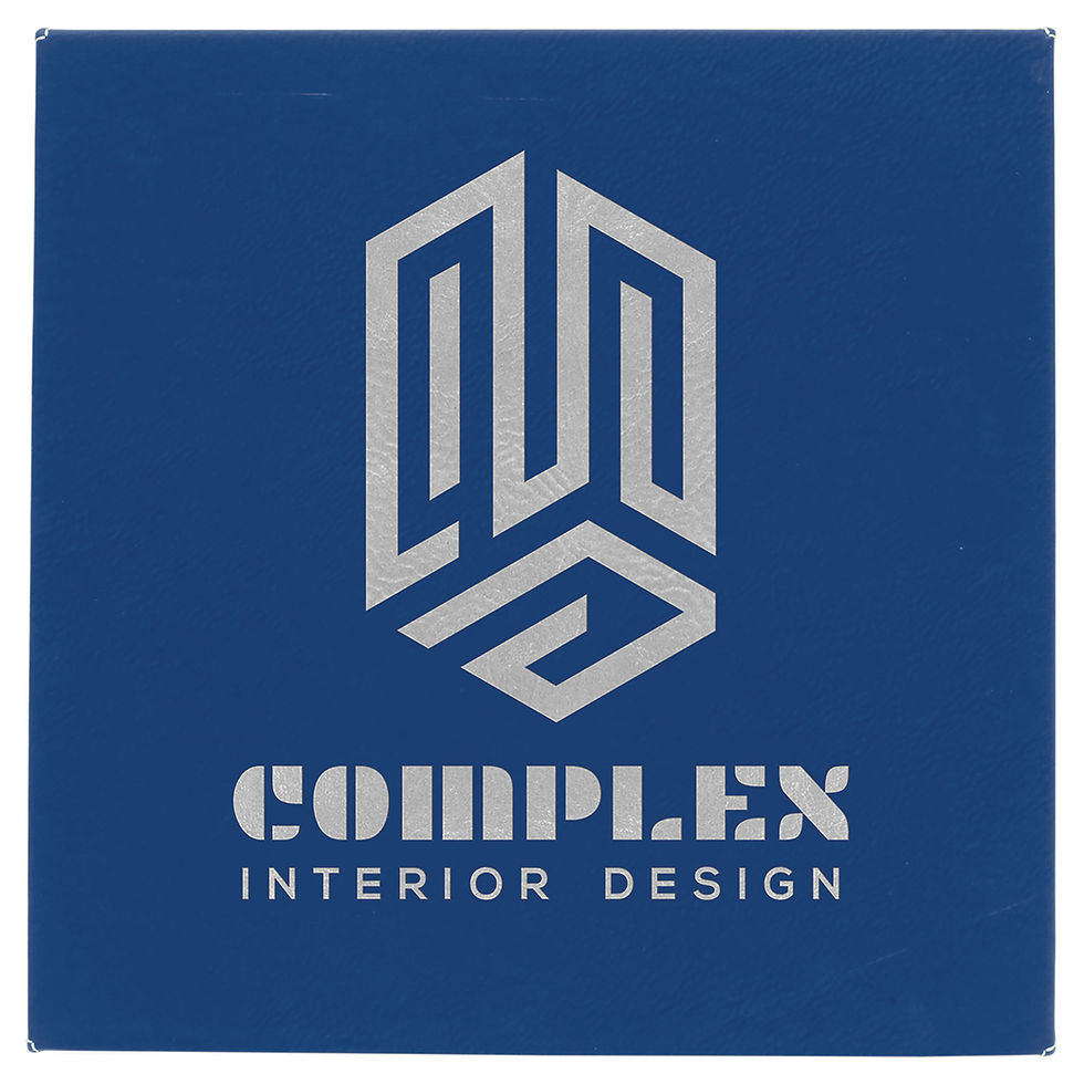 Thumbnail: Laserable Leatherette Wall Decor with Sawtooth Hanger