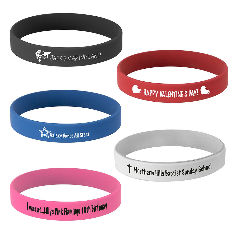Thumbnail: Silicone Bracelets Engraved
