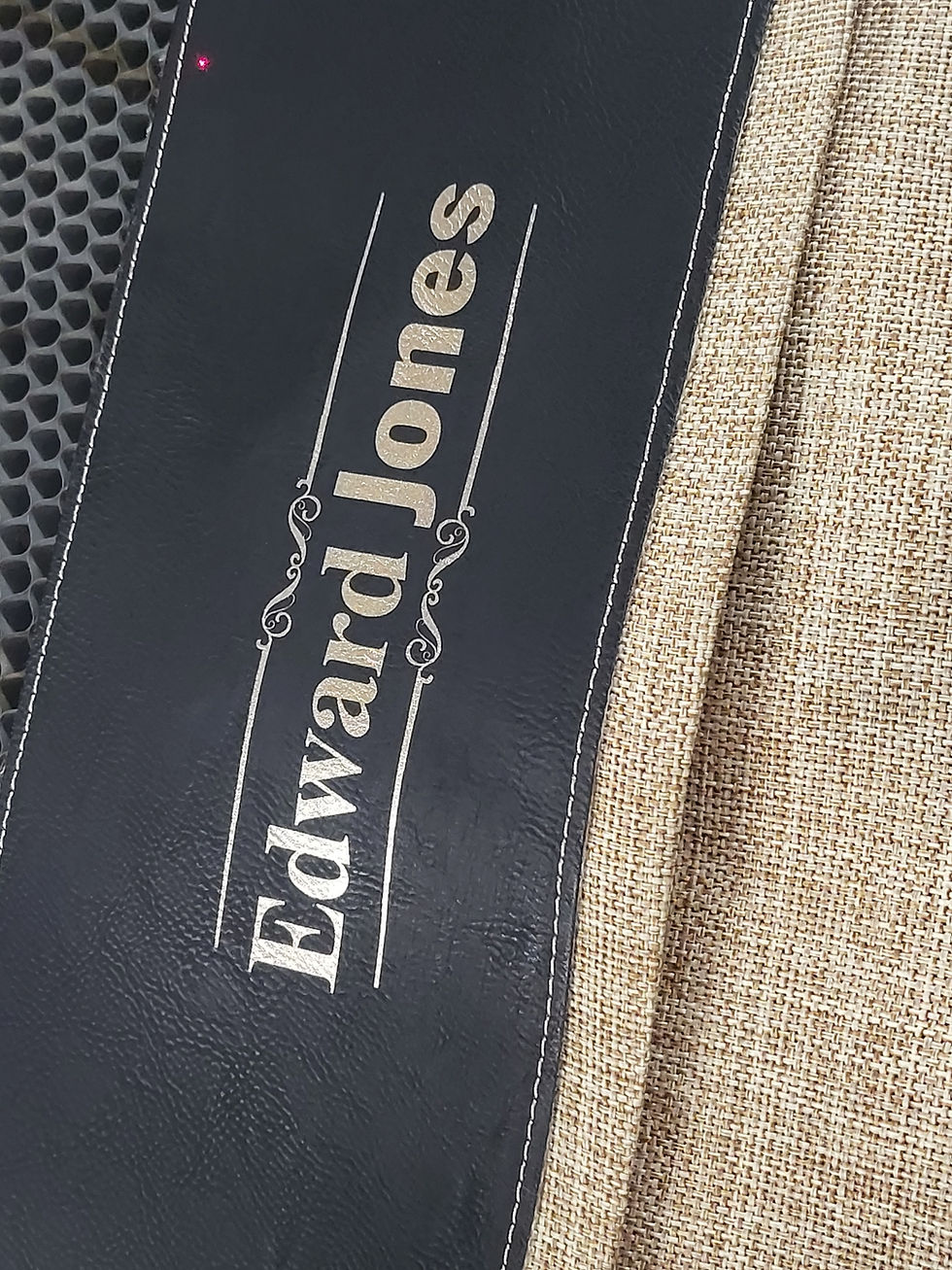Thumbnail: Bag Burlap w/Leatherette