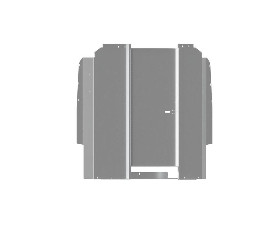 Miniature : CLOISON ALUM. AVEC PORTE BATTANTE