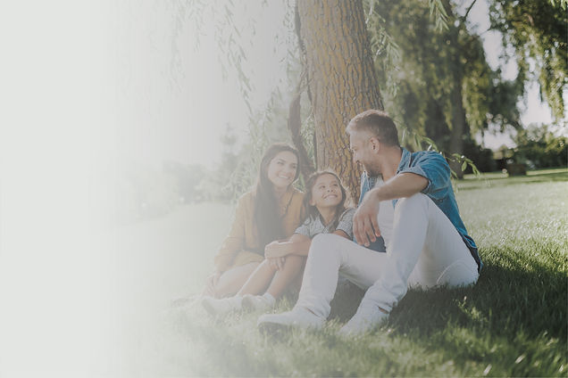 People sitting outside