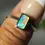 Thumbnail: 46.30CT KOROIT BOULDER OPAL SET IN SILVER RING BJ239