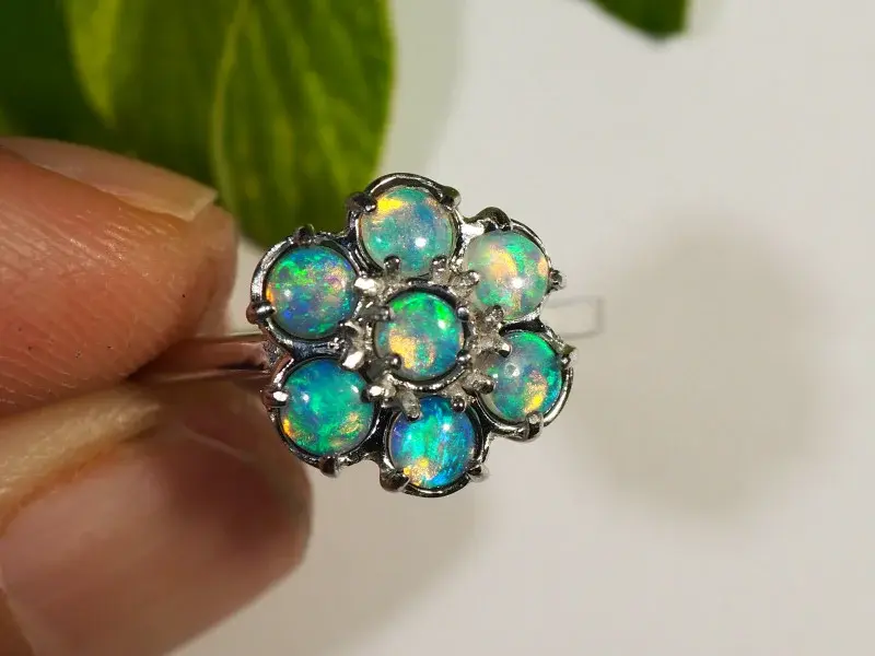 Thumbnail: 14.85CT DOUBLET OPAL SET IN SILVER OE121