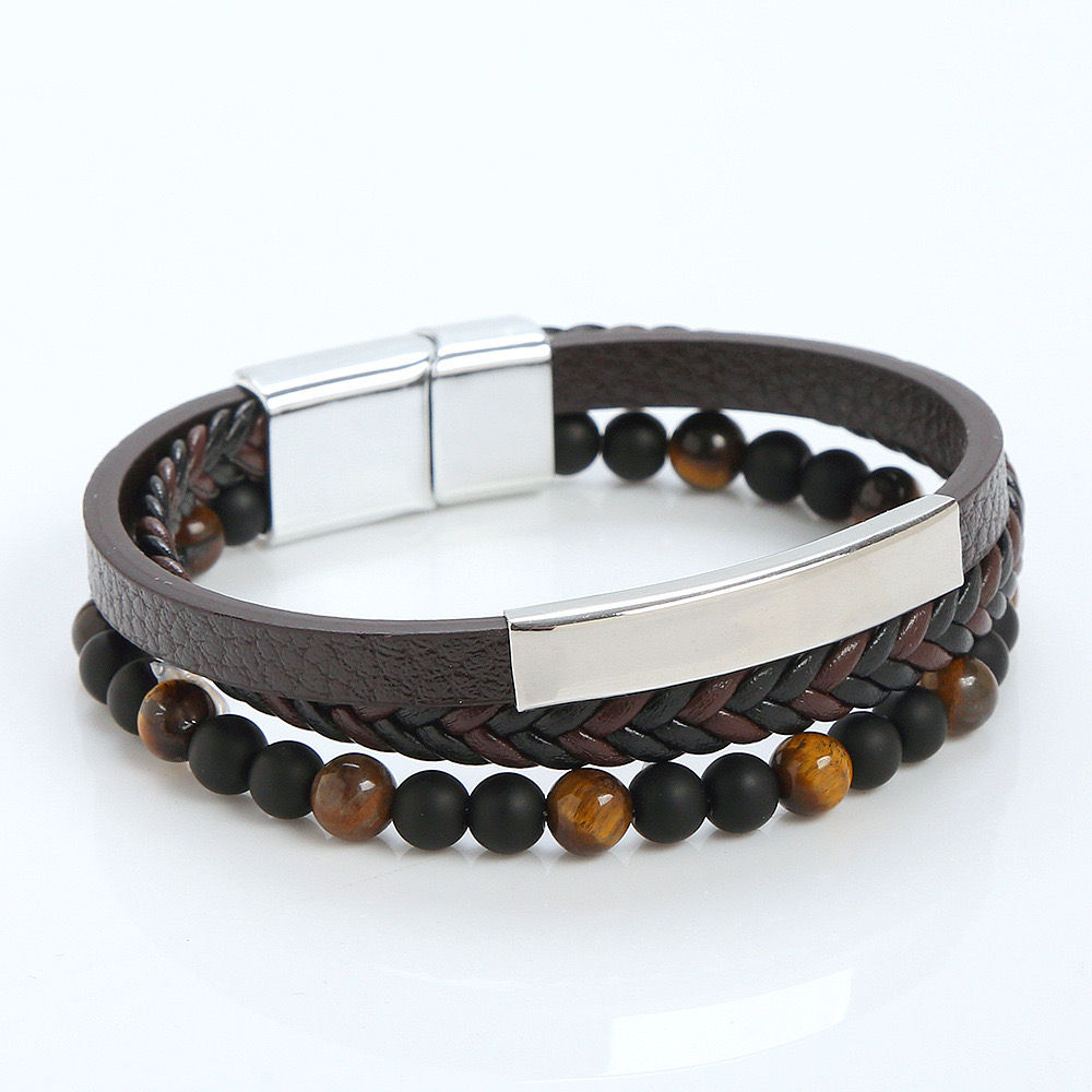 Roger PU Leather Unisex Bracelet