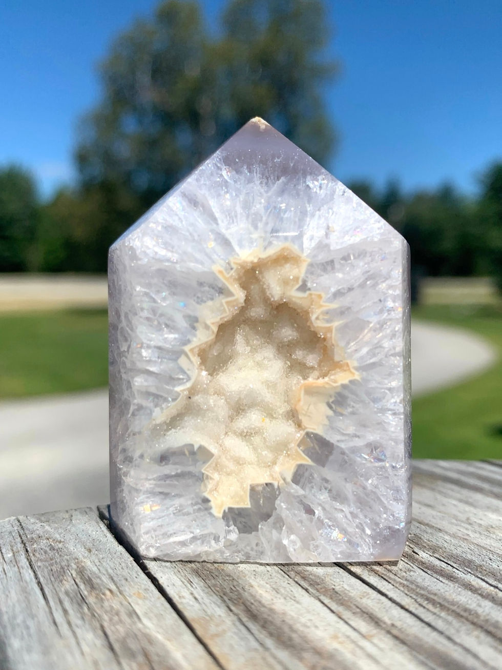 Polished Druzy Point