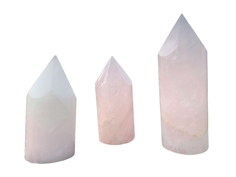 Thumbnail: Rose Quartz Rounded Points